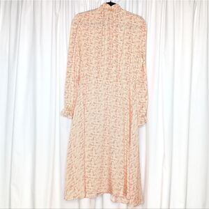 Tucker NYC Stella Dress Note to Self in Silk Georgette Mock Neck Love Valentine